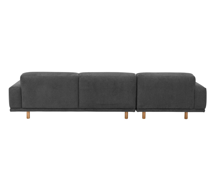 Ecksofa »Penelope«, dunkelgrau, links.
