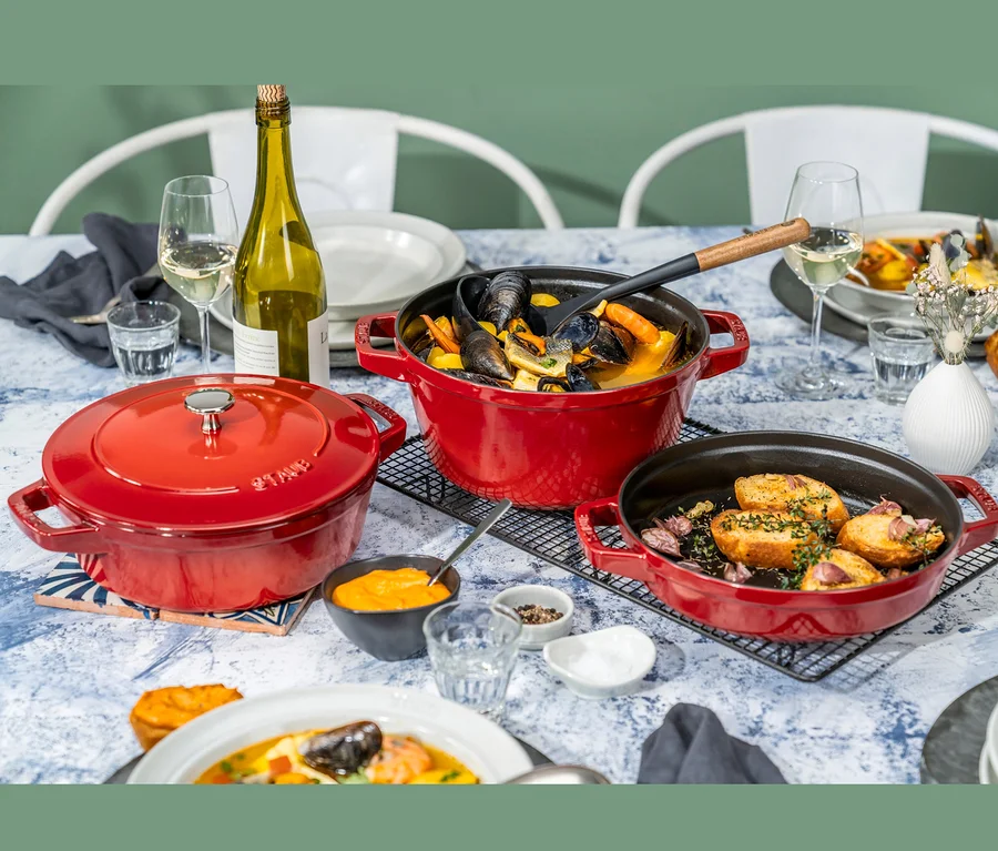STAUB Kochtopf-Set »La Cocotte«, rot, 3-teilig bei Tchibo kaufen