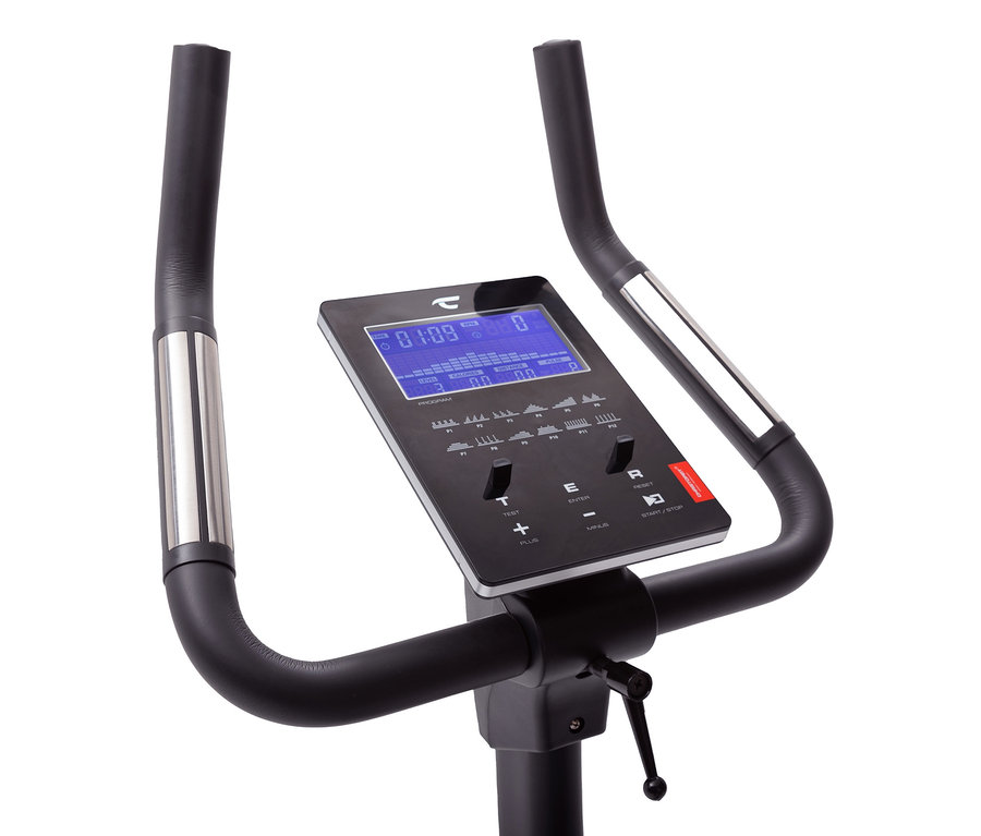 Schwarzer Christopeit Sport Heimtrainer Ergometer »ET 6« mit Display.