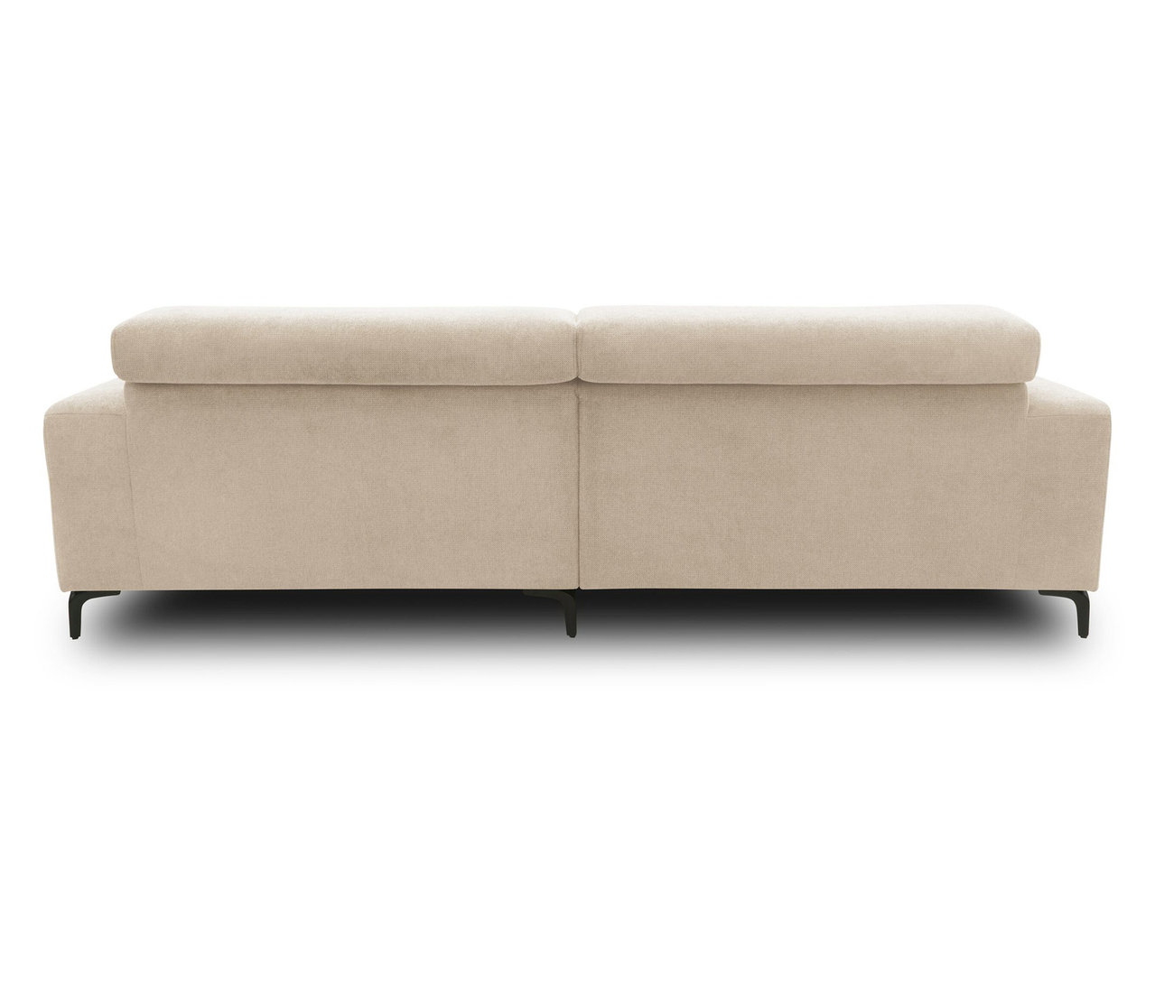 DOMO collection Sofa, creme rechts von vorn.
