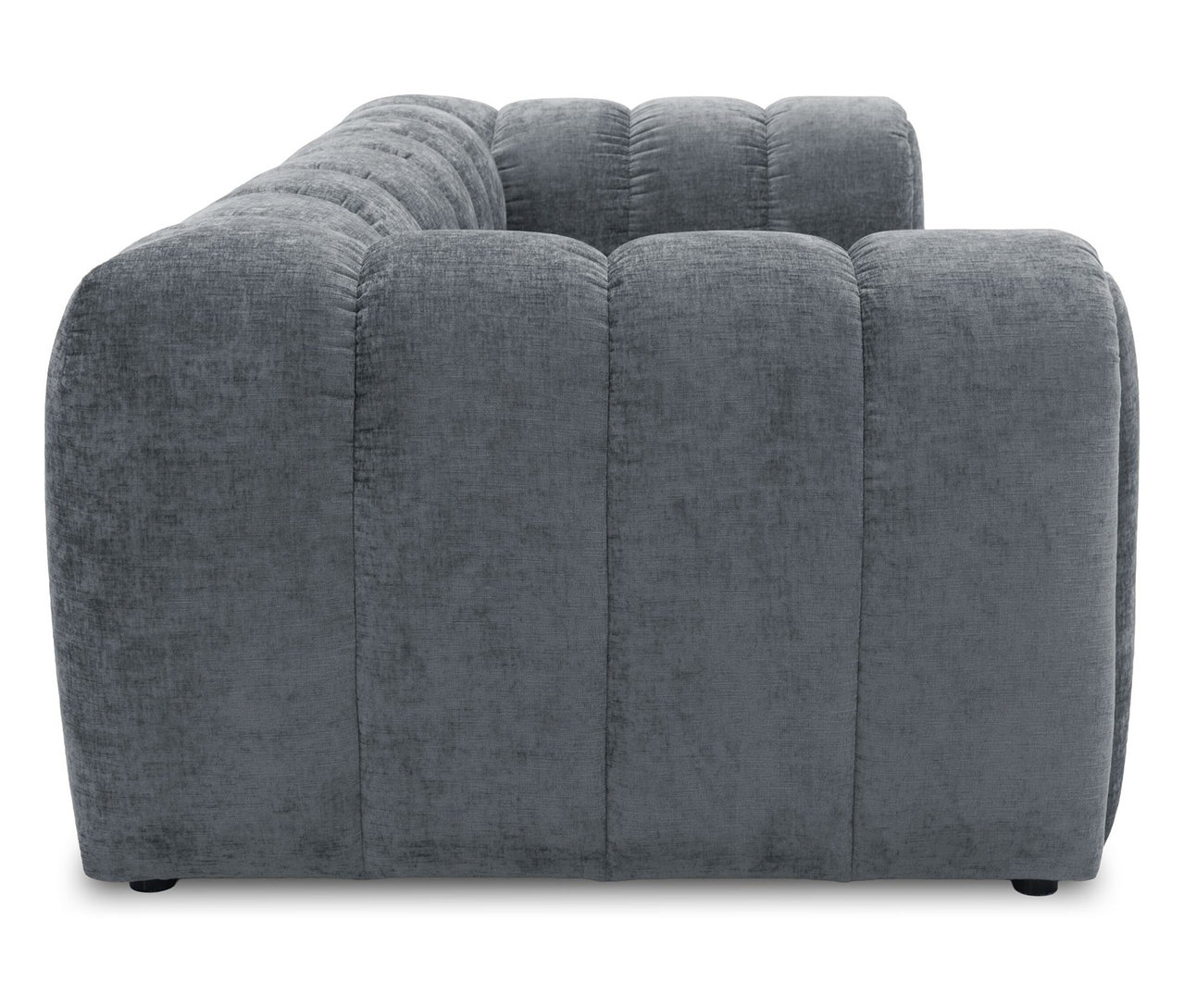 Detailansicht des grauen DOMO Bigsofa Sitzrasters.