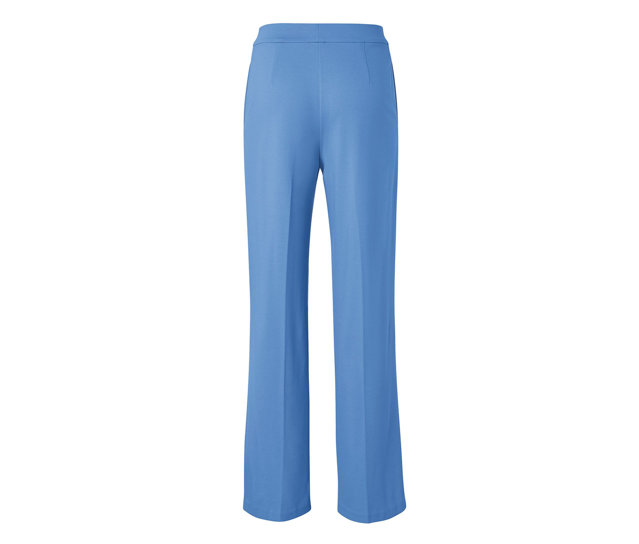 Hellblaue Jerseyhose mit Biese.