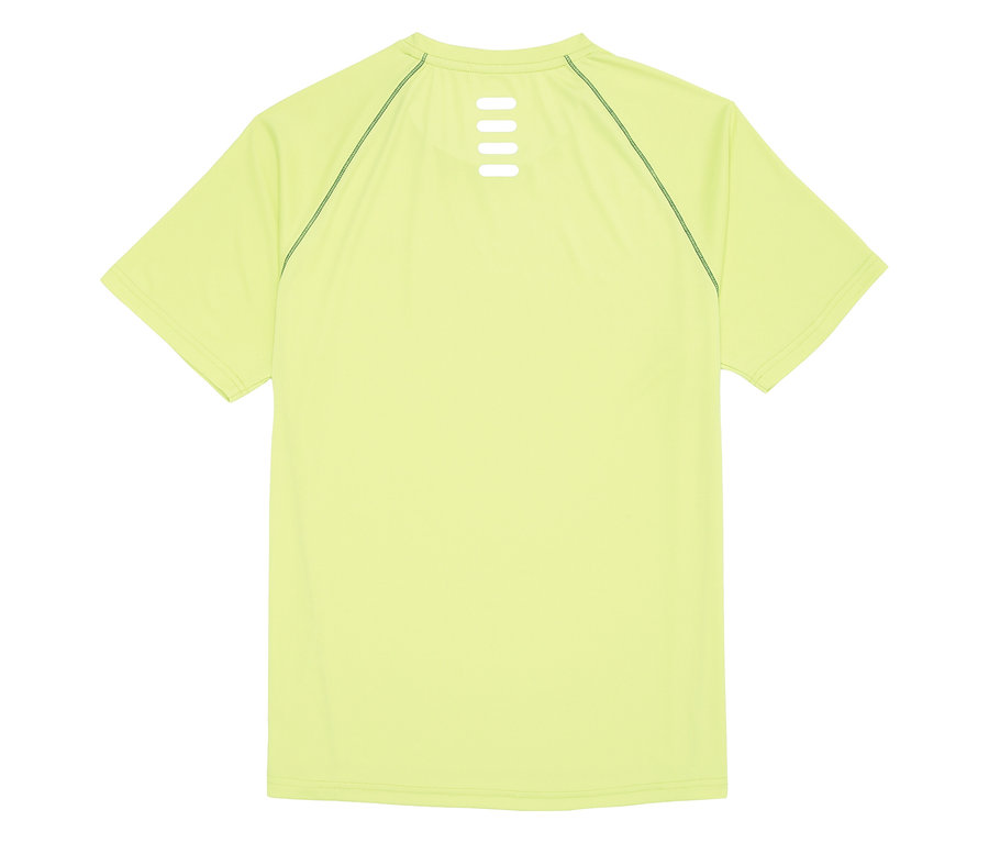 Gelbes FILA Herren-Funktionsshirt von hinten.