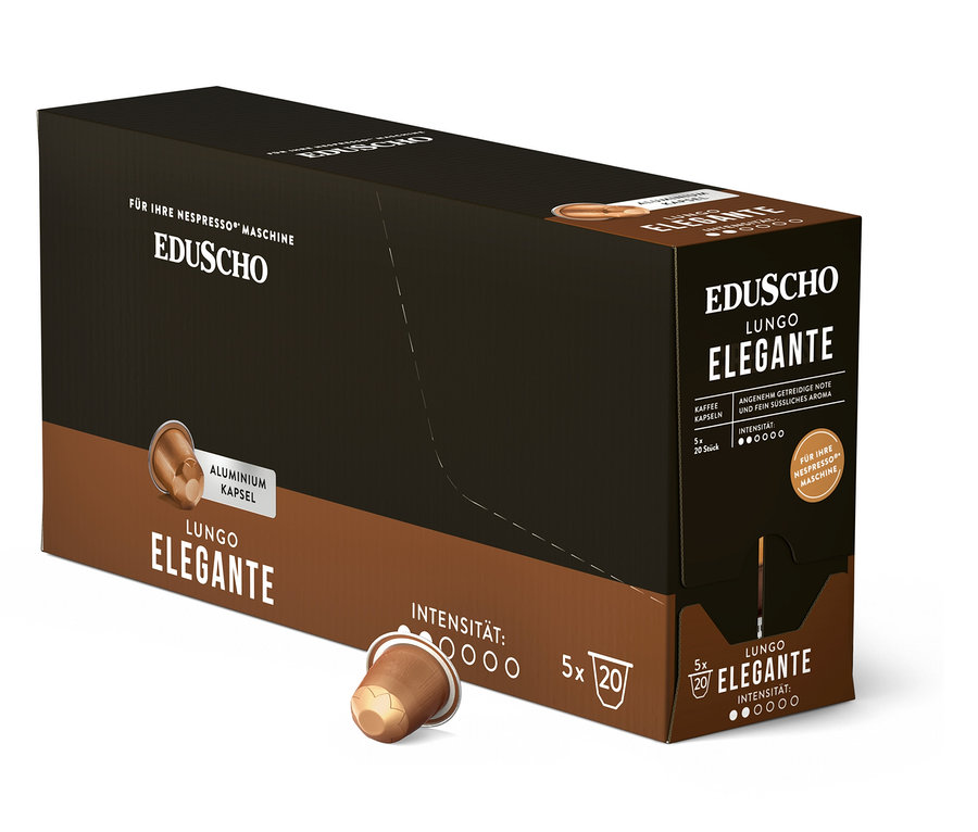 EDUSCHO Lungo Elegante - 100 Kapseln