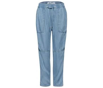 Die Street One Joggpants »Bonny« in heller Waschung mit Kordelzug.