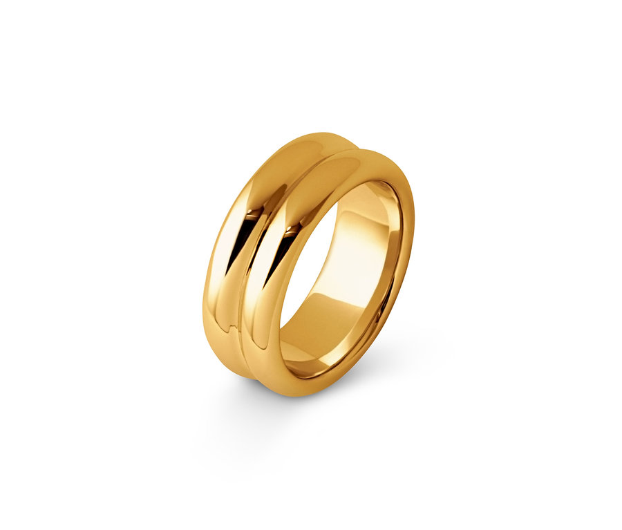 Goldener Doppelring.