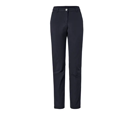 Dunkelblaue Softshell-Hose.