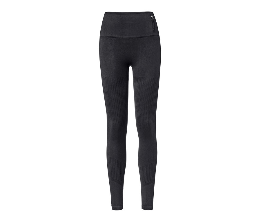 Schwarze Seamless-Sporttight.