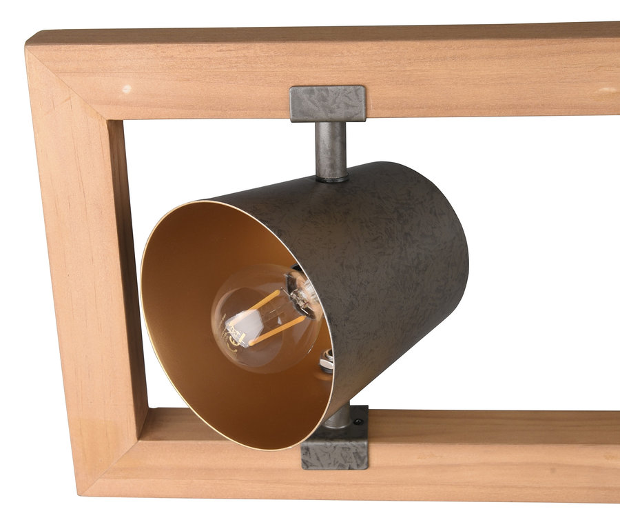 Detail der Trio Pendelleuchte "Bell" mit vier Flammen.