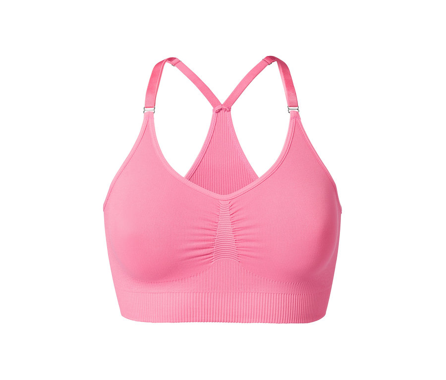 Pinkes Seamless-Sport-Bustier.