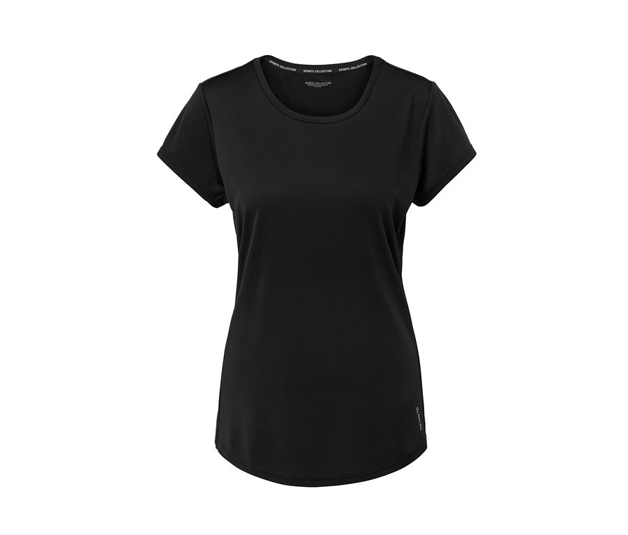 Schwarzes Sportshirt.