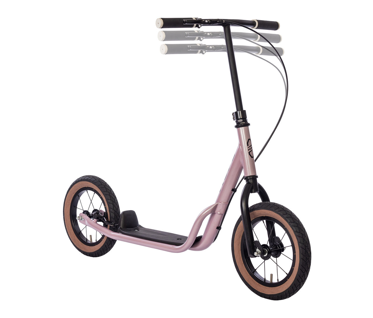 Nahaufnahme eines Puky Scooter R 07 L, pearl pink.