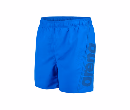 Blaue arena Badeshorts Fundamentals Logo.