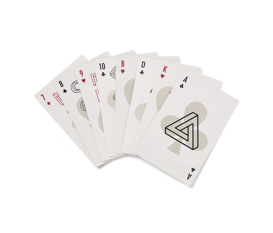 Ein Spielkarten-Set »Skat« liegt auf einem weißen Hintergrund.