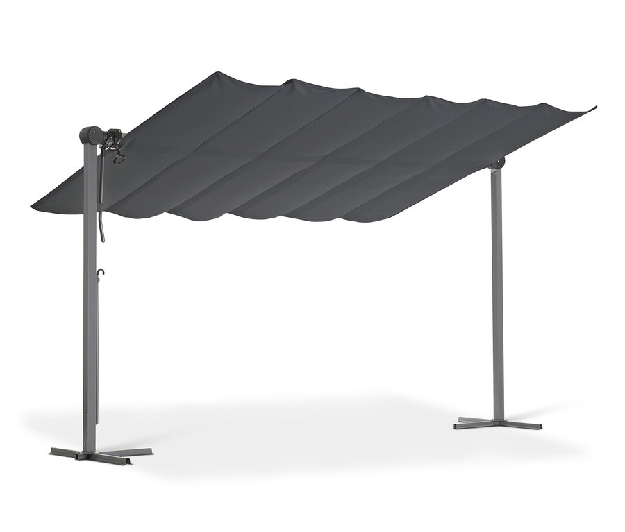 Leco Sonnendach, 400 x 250 cm, anthrazit.