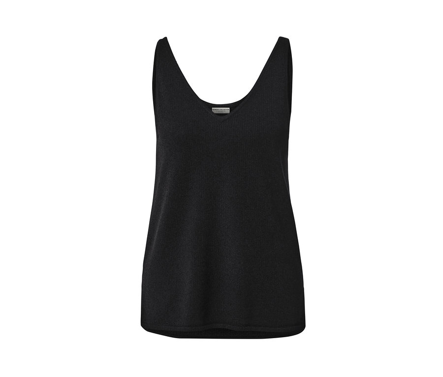 Schwarzes Stricktop.