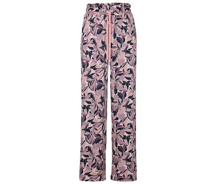 Hose mit Blumenmuster.
