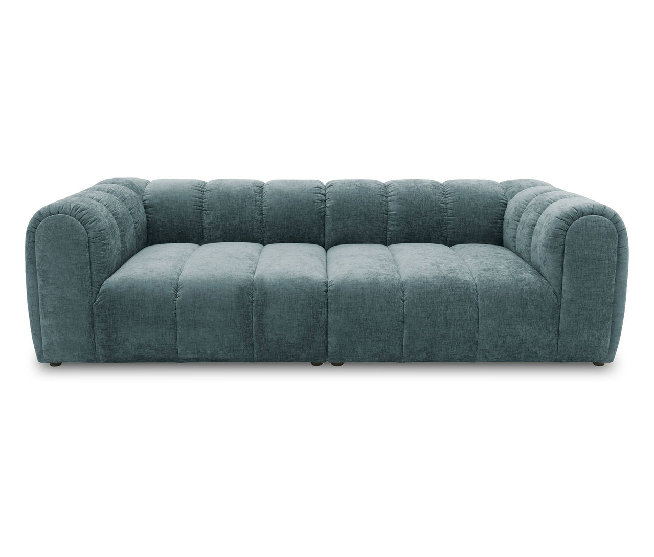 Breites DOMO Bigsofa Sitzraster in Ozean/Petrol.