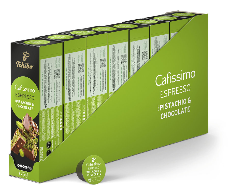 Cafissimo Flavoured Espresso - Pistachio & Chocolate - 80 Kapseln
