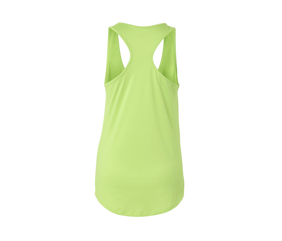 Rückansicht eines limefarbenen Funktionstops.