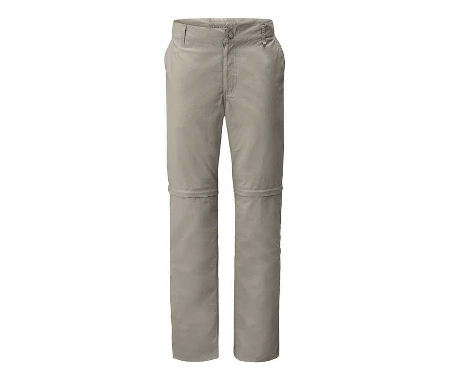 Beige 2-in-1-Funktionshose.