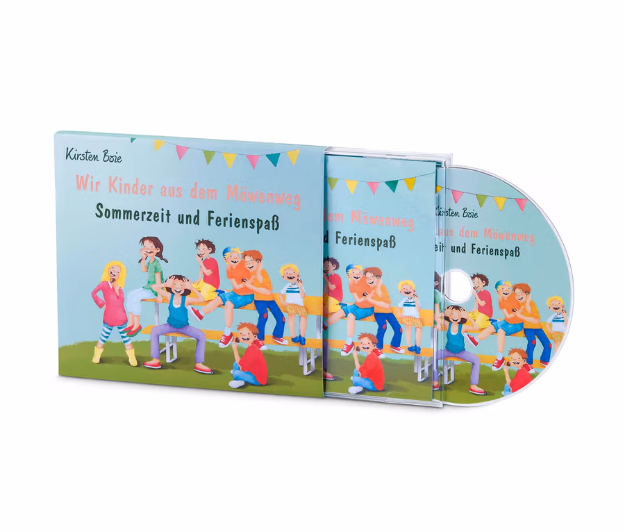 Cover des CD-Hörbuchs »Wir Kinder aus dem Möwenweg – Sommerzeit und Ferienspaß«.