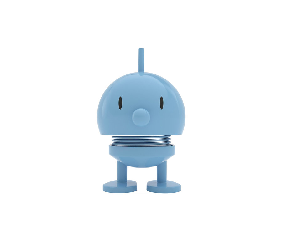 Blaue Hoptimist »Bumble« (Gr. S.) Figur auf weißem Hintergrund.