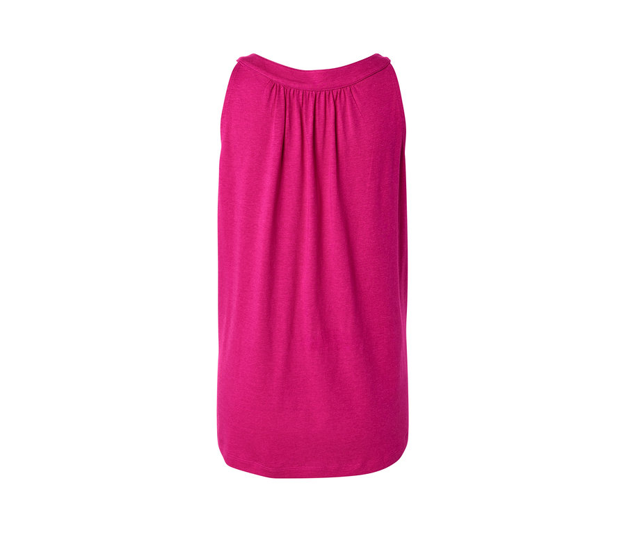 Detailansicht eines pinken Tops.