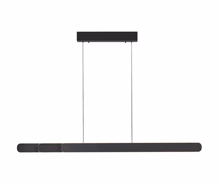 Schwarze Paul Neuhaus LED-Pendelleuchte »Adriana Round«.
