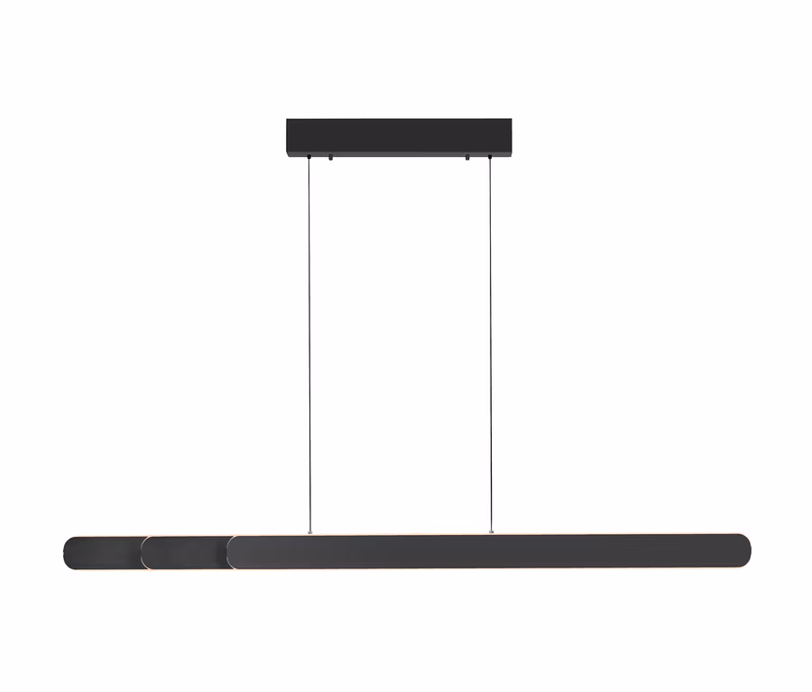 Schwarze Paul Neuhaus LED-Pendelleuchte »Adriana Round«.