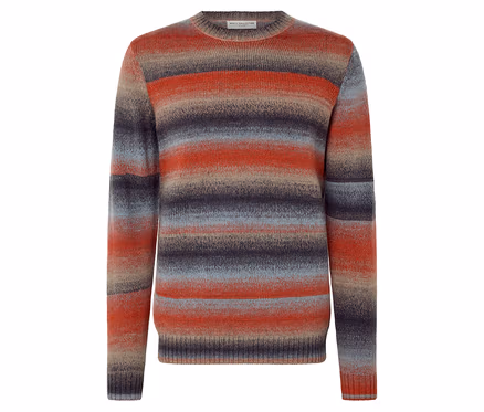 Gestreifter Pullover mit RWS-zertifizierter Wolle.