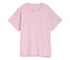 Das pinke Tom Tailor T-Shirt mit Print liegt flach und mittig im Bild.