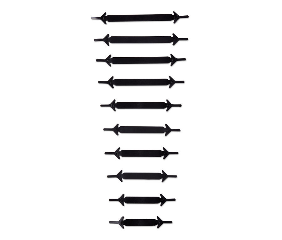 20 elastische Silikon-Schnürsenkel.