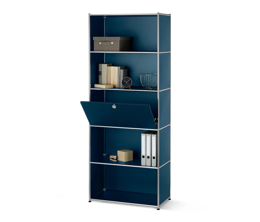 Hohes Regal »CN3« mit Klappenfach, blau bei Tchibo kaufen