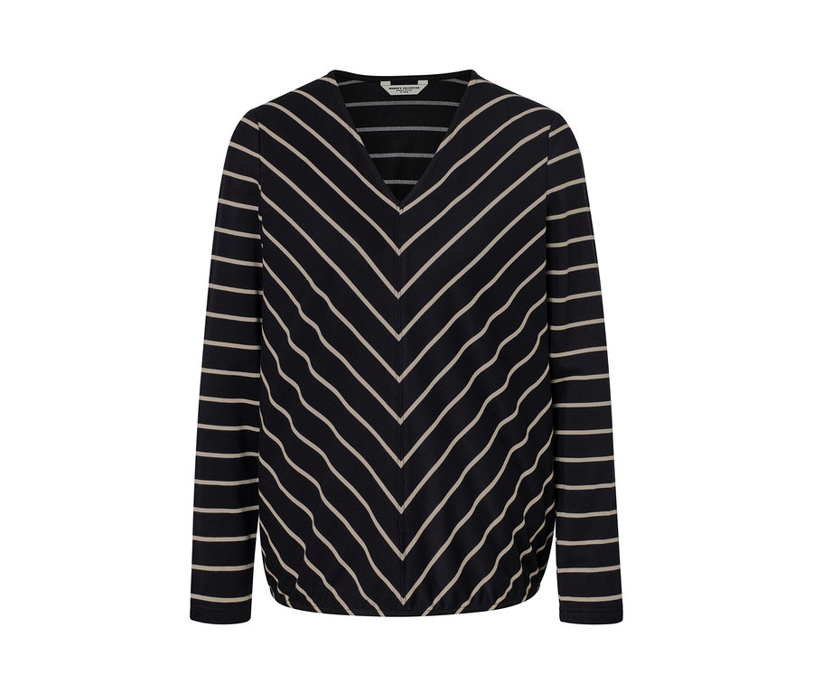 Gestreiftes Blusenshirt aus Modal-Mix.