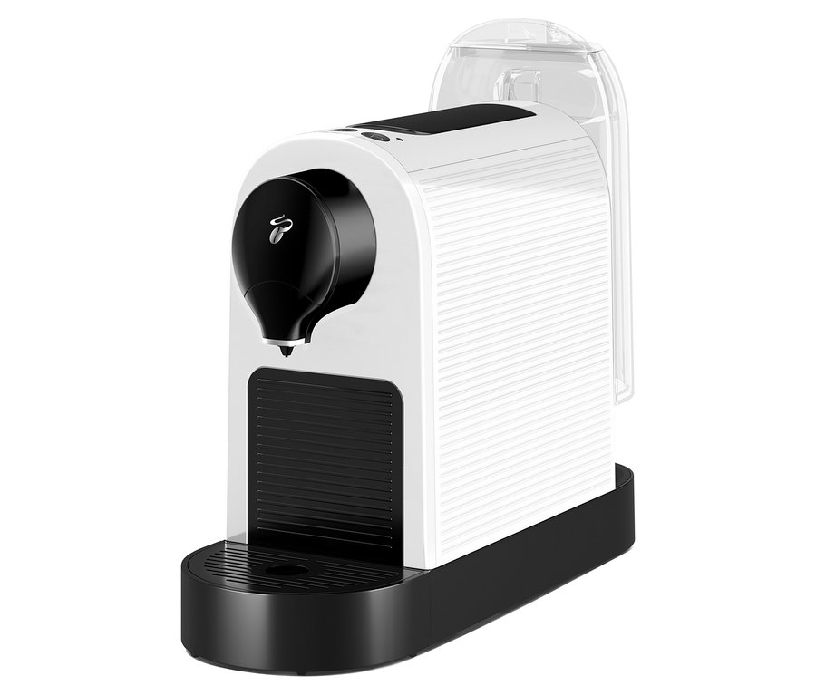Weiße Cafissimo pure+ Kaffeemaschine.