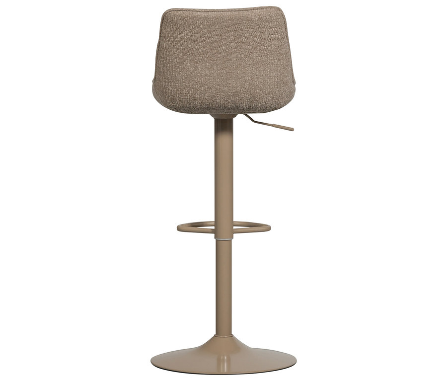 Der Woood »Marten« Barhocker ist beige und hat eine Fußstütze.