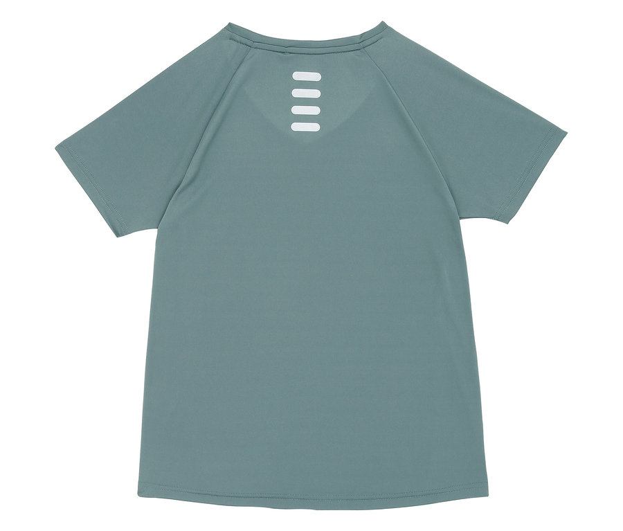 Hellblaues FILA Damen-Funktionsshirt von hinten.