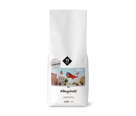 Packung 19grams x roasted. - Alltagsheld Co-Roast #3 Omni-Roast - 1 kg ganze Bohne.