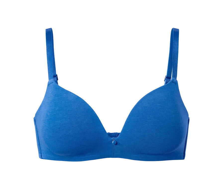 Blauer Softschalen-BH.
