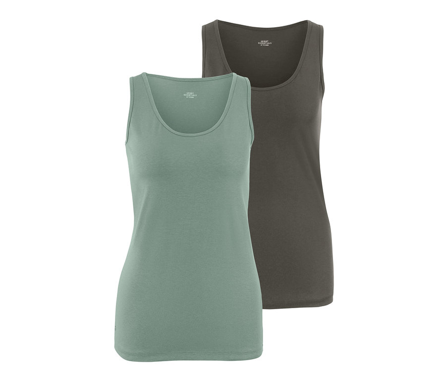 Zwei grüne Tops.