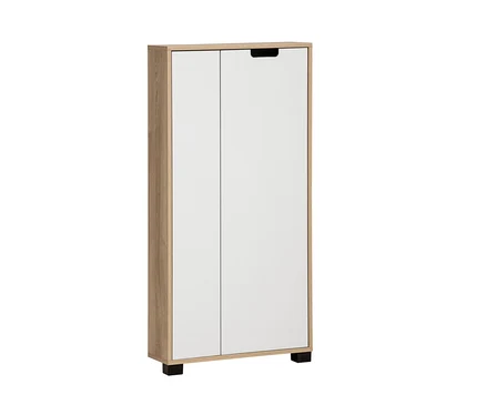 Highboard »Emmik«, weißeiche-matt-weiß.