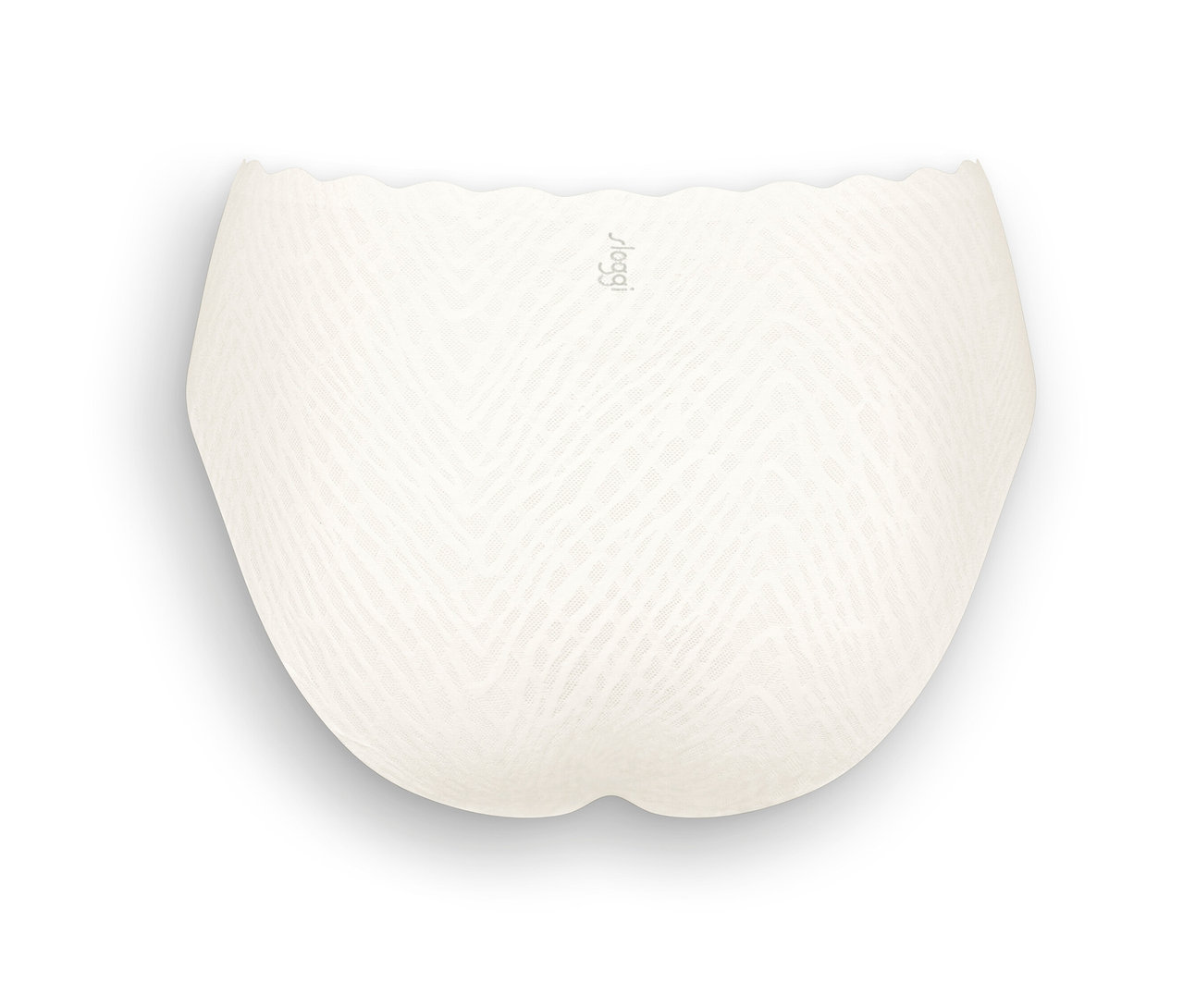 Detailansicht der sloggi ZERO Feel Bliss High leg, silk white.