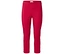 Gerade rote Hose.