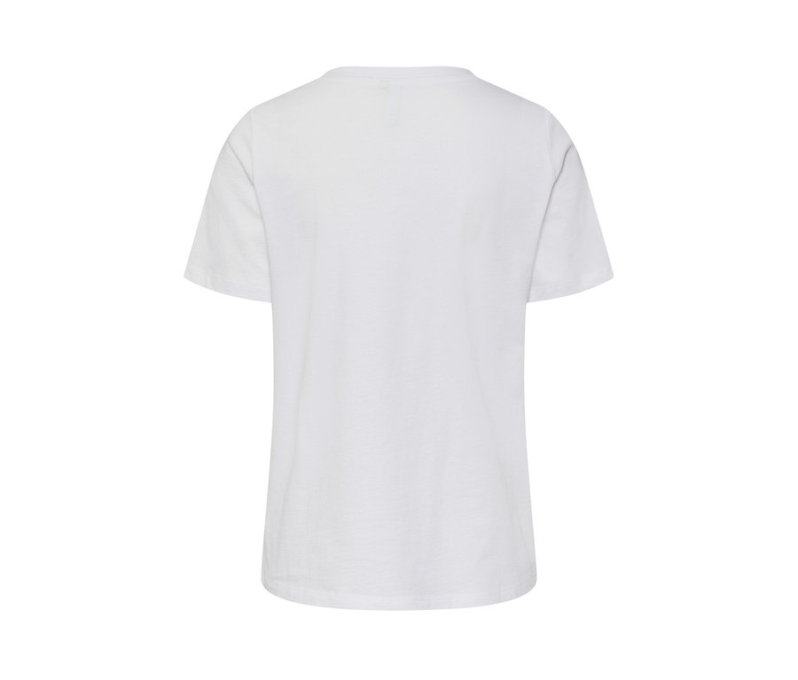 Weißes T-Shirt mit Print.