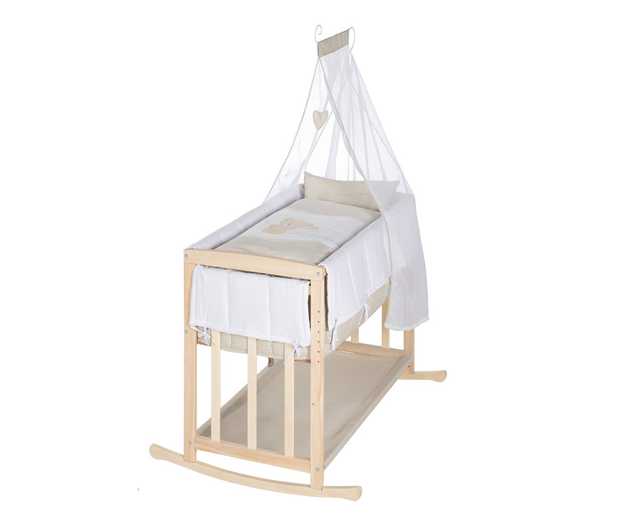 roba 4-in-1-Stuben-Beistellbett »Liebhabär« mit Himmel und Bettzeug.