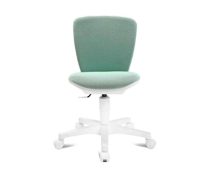 Topstar Sitness »Home S'cool« Stuhl in Mint mit weißem Rahmen vor weißem Hintergrund.
