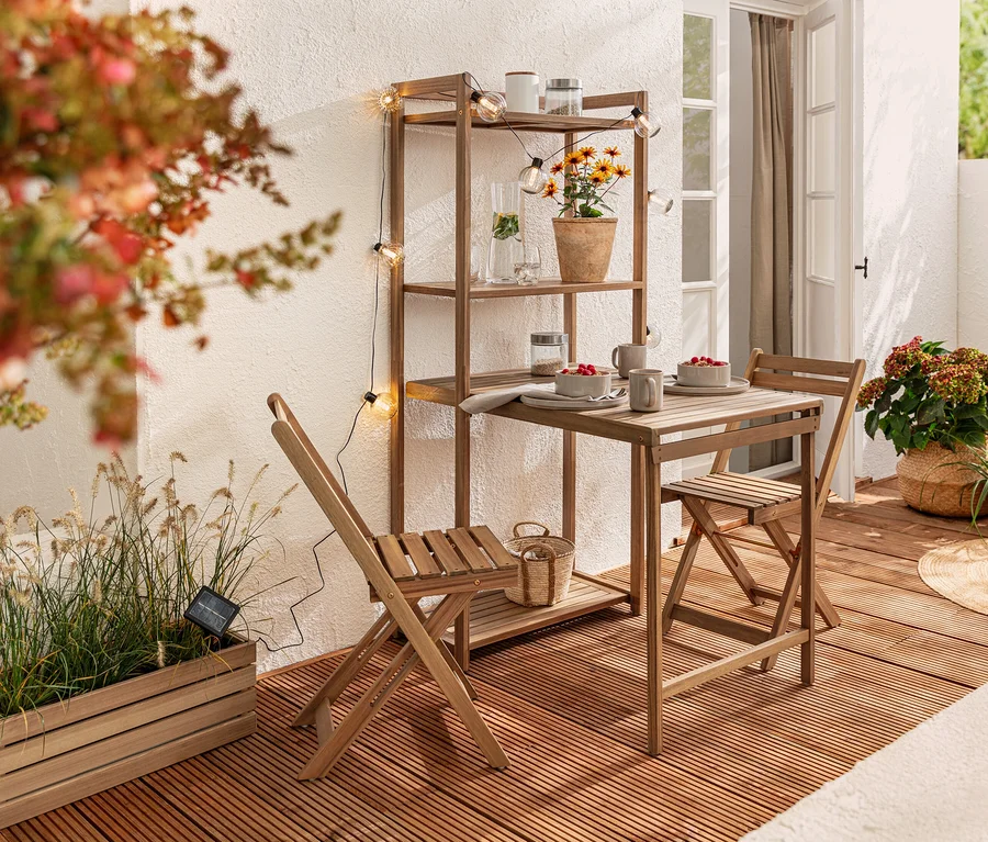 Balkon-Dining Set »Lenja« mit Regal bei Tchibo kaufen
