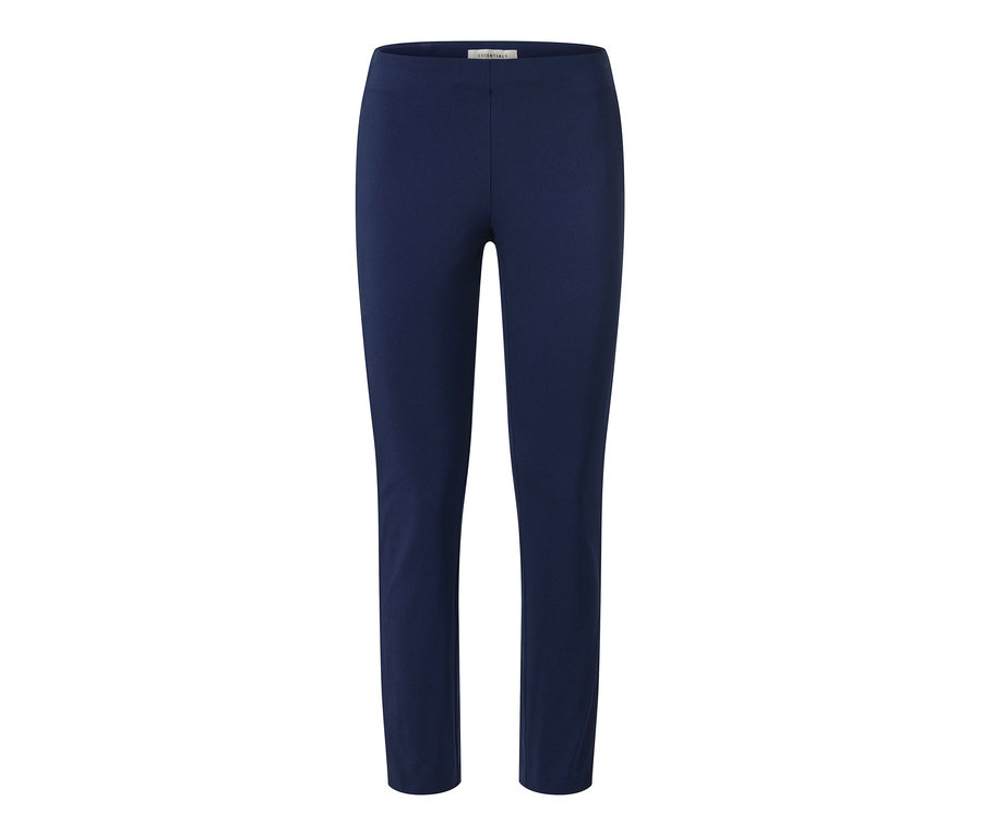 Blaue Stretchhose.