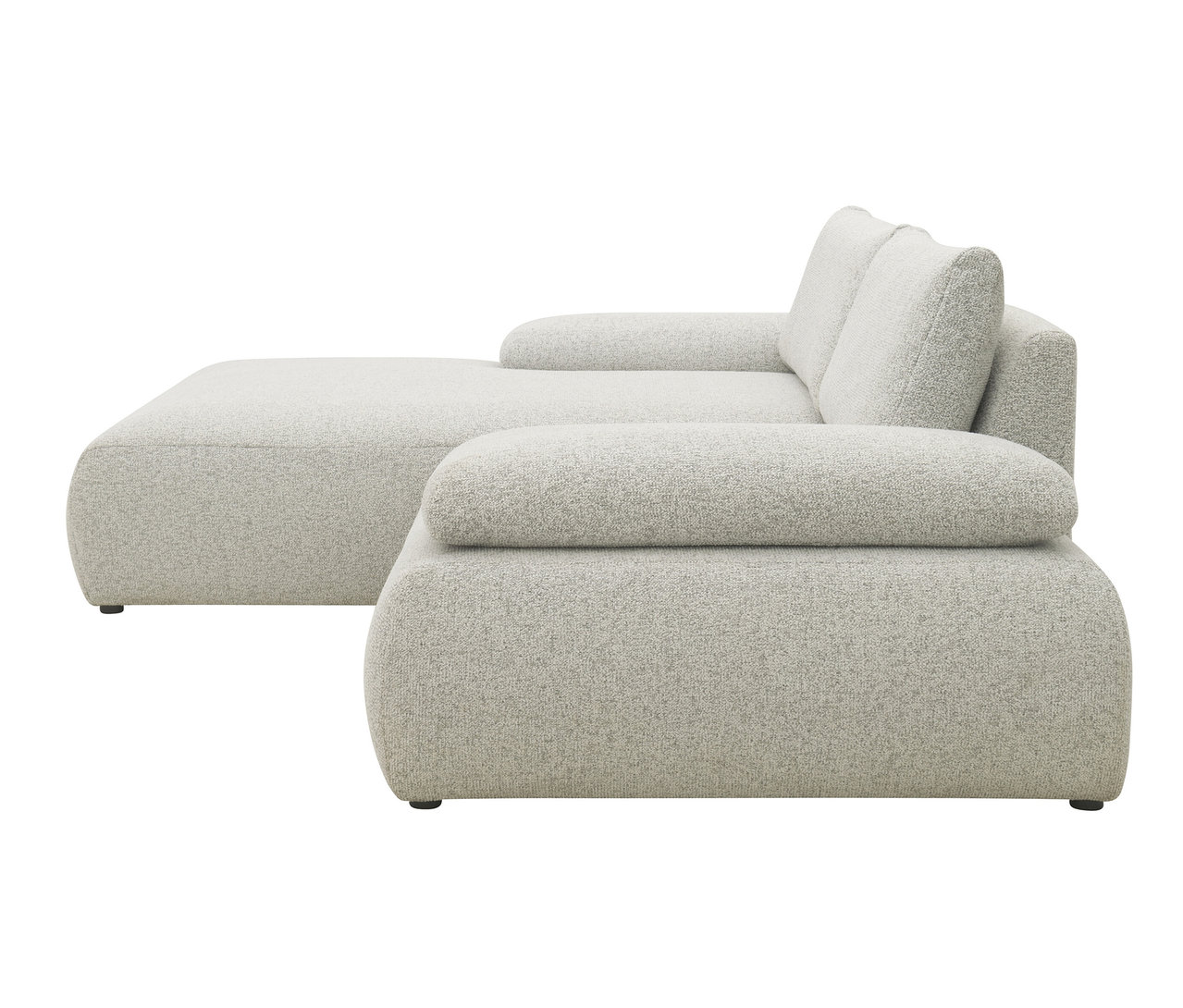 DOMO Ecksofa »Bela«, links, mit Armlehne und Staufach.